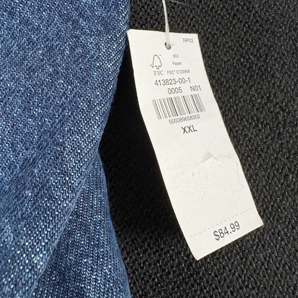 Denim sherpa lined jacket Old Navy XXL - Picture 6 of 11